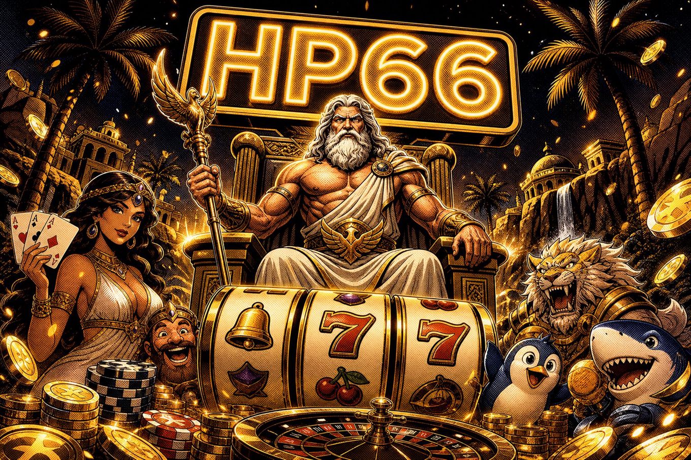 Tampilan menu hadiah harian dan bonus deposit pertama di HP66